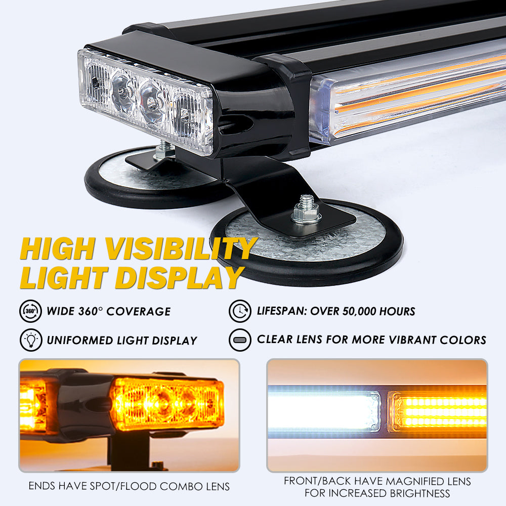 20" Rooftop LED Emergency Light Bar with Magnetic Base | Pursuit Series