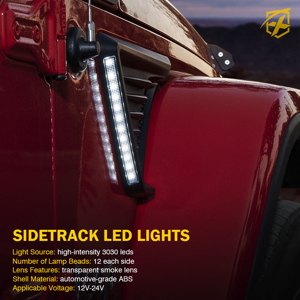 LED Fender Lights for 2018+ Jeep Wrangler JL & 2020+ Gladiator