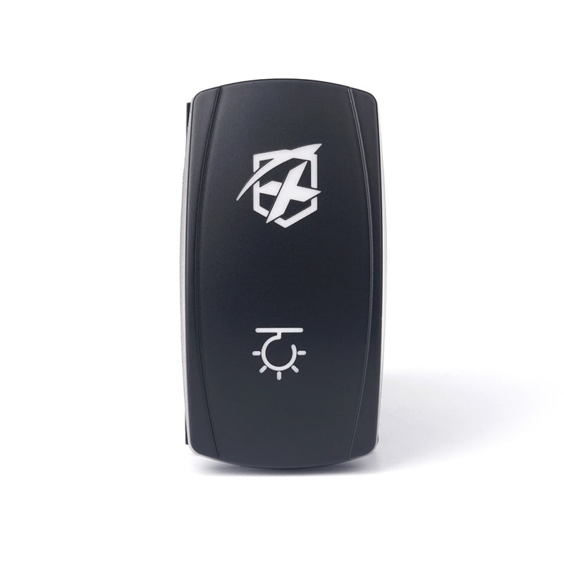 Xprite Rocker Switch Xprite 4 Pin Laser Blue SPDT 4 Pin Rocker On/Off Toggle Switch with Lo