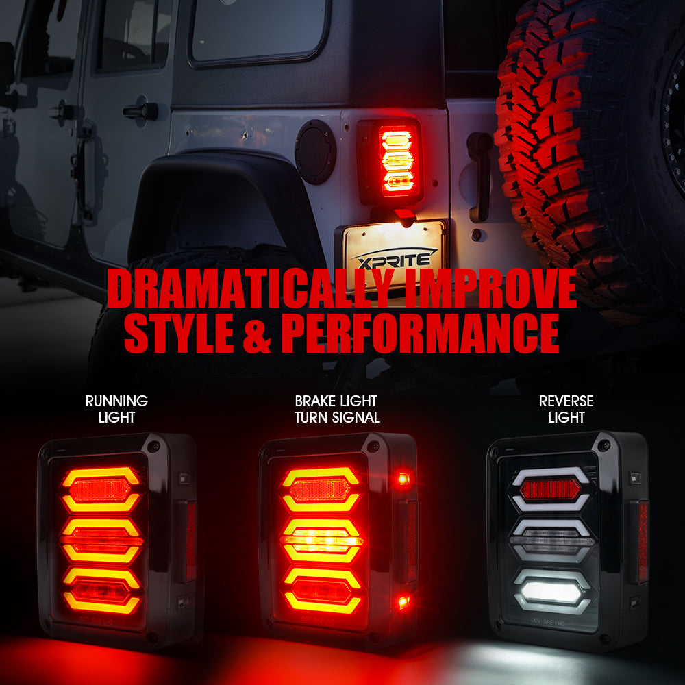 Jeep LED Tail Lights | Diamond Series