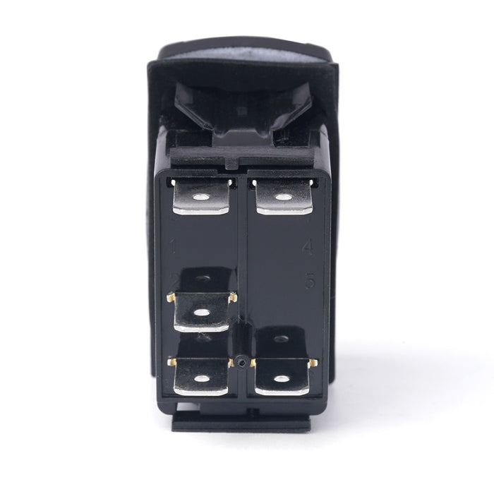 Xprite 5 Pin Laser Blue SPST Rocker On/Off Toggle Switch with Logo