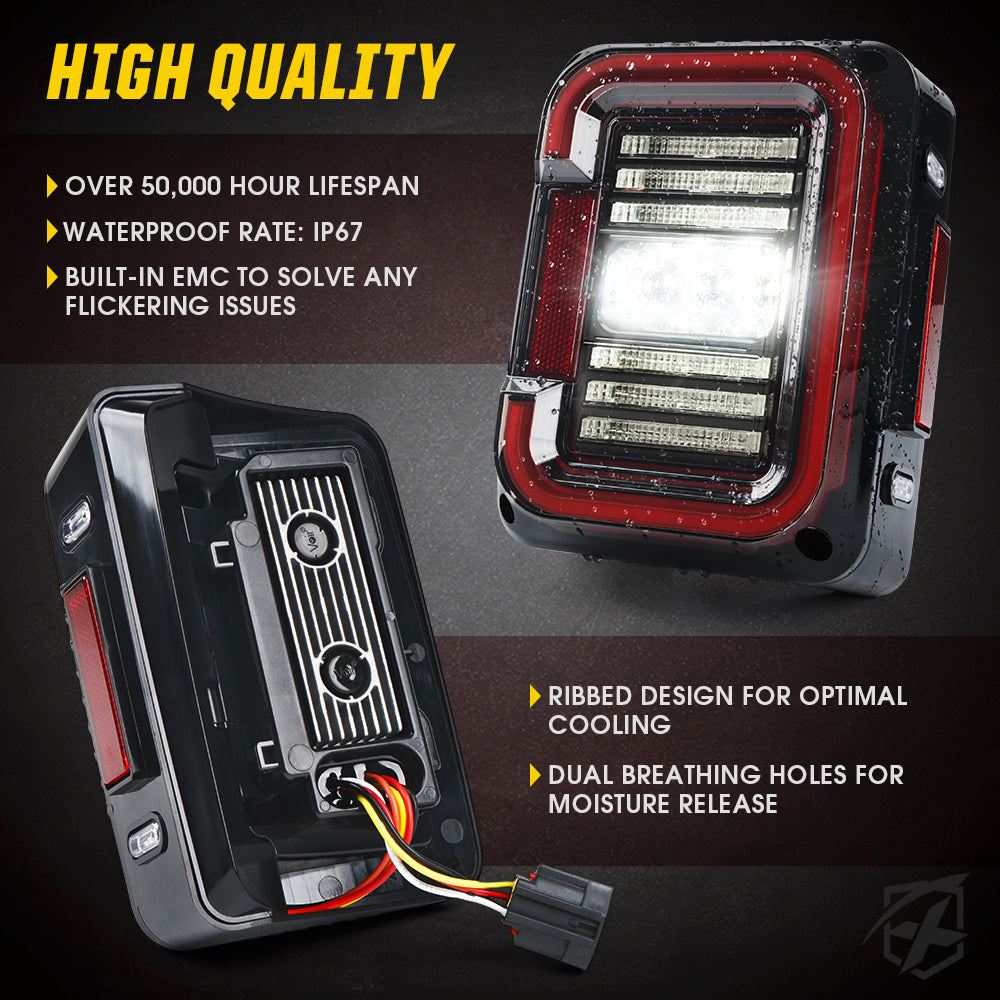 LED Taillights For Jeep JK Quality