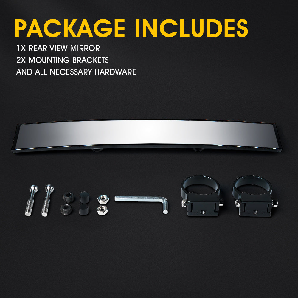 Curved Rear View Mirror Package