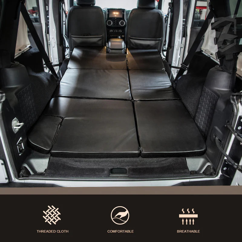 Jeep Wrangler JKU Portable Pad Sleeping Mattress in 4 Door Jeep | NitePad