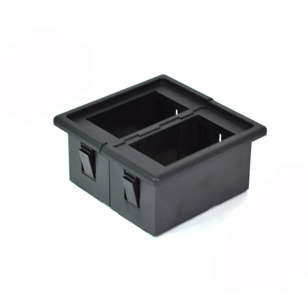 True Mods 2-Slot Rocker Switch Panel Housing Kit [Industry Standard Fit] [Heavy Duty] [Expandable Design] [Professional Look] Automotive Mount Rocker Switch Holder In | Whizz Toggle - Foto 5