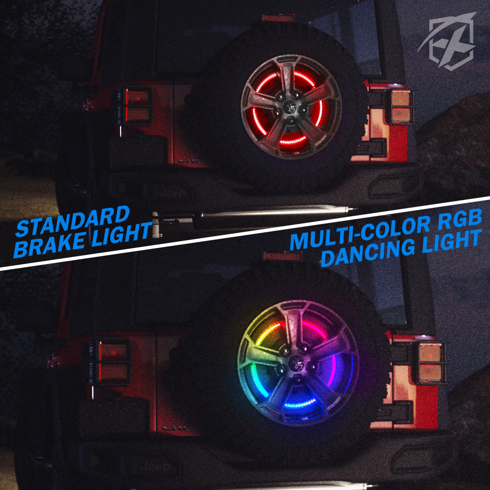 2007-2018 Jeep Wrangler JK Spare Tire RGB LED Brake Light