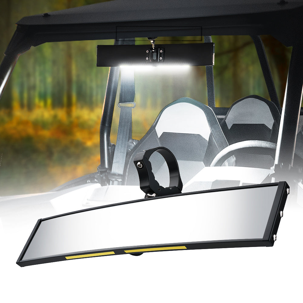 UTV Rear View Mirror with Integrated LED Lights