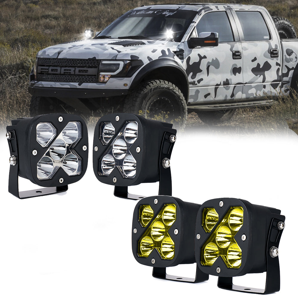 3" LED Light Pods | X-Beam Series