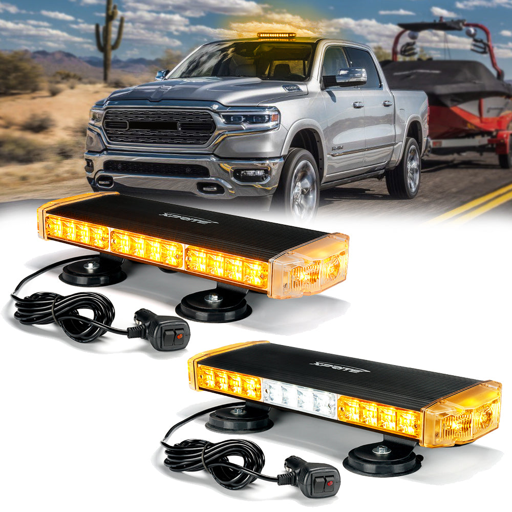 18" Emergency Strobe Light Bar with Magnetic Mount | Response Series